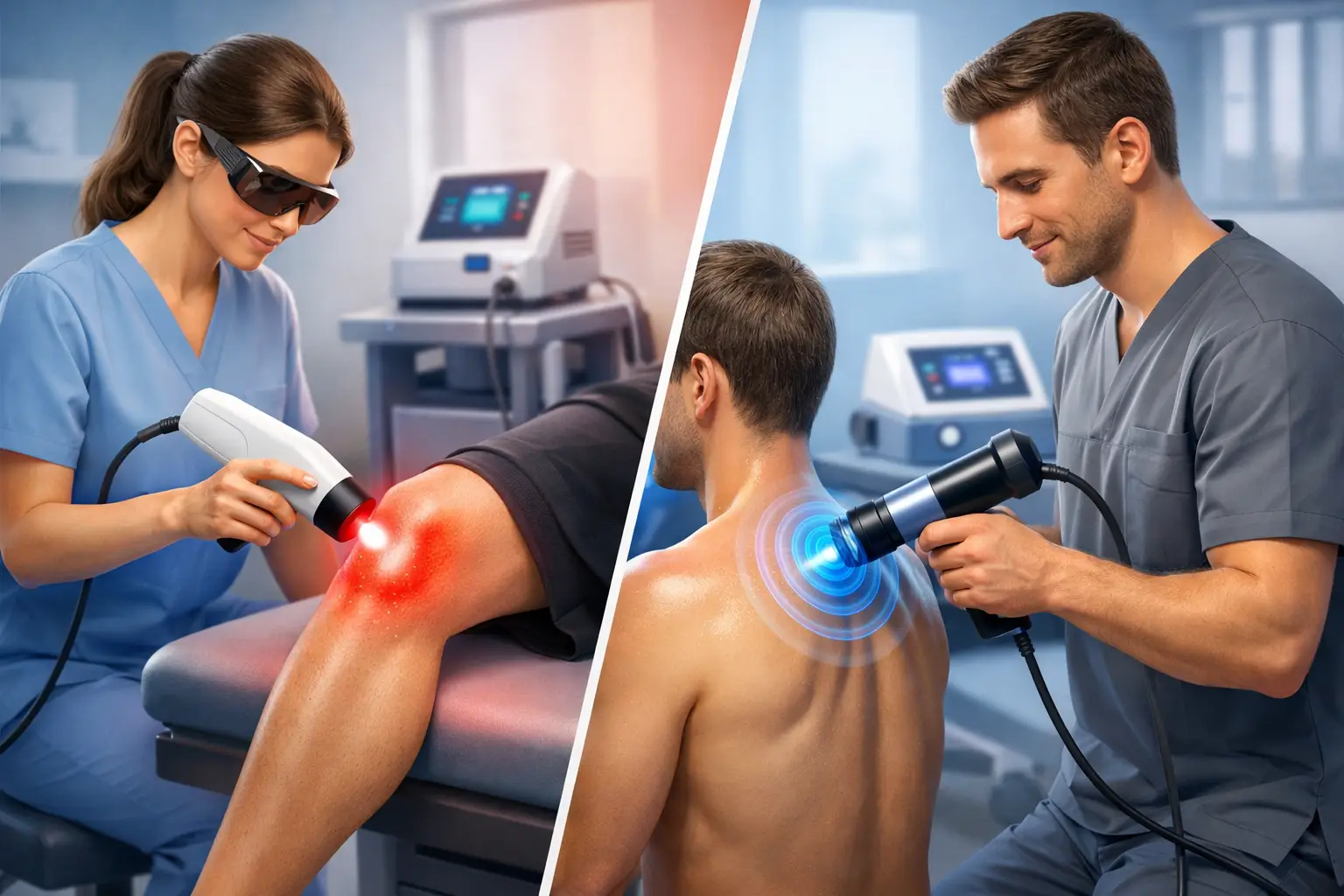 Infrared Laser vs Shockwave Therapy